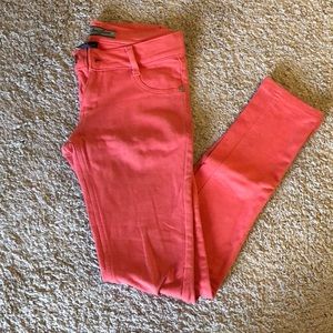 Coral stretchy pants
